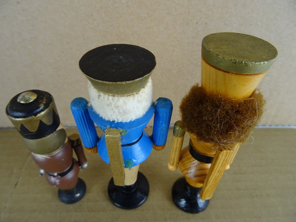 Vintage houten miniatuur kerstbeeldjes - Afbeelding 10