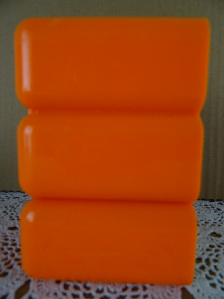 Vintage oranje Space Age pennenbak - Afbeelding 7