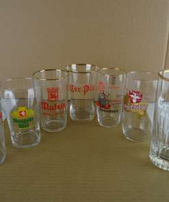 Collectie vintage bierglazen