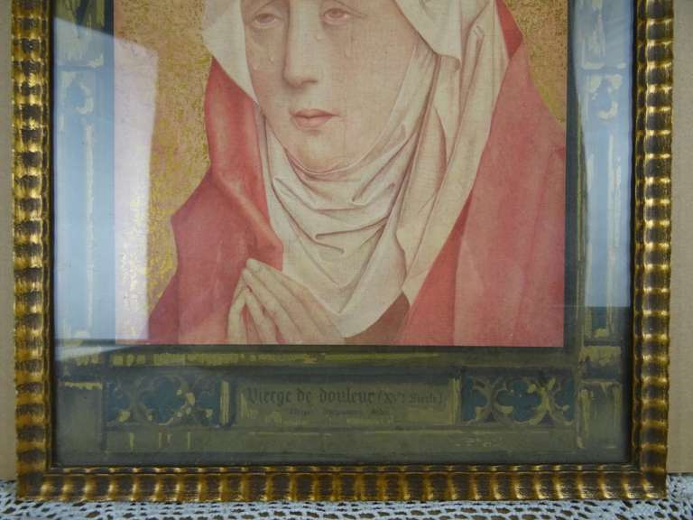 Ingelijste prent Heilige Maria