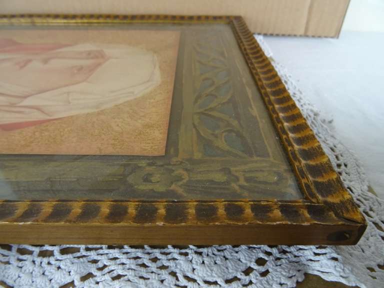 Ingelijste prent Heilige Maria