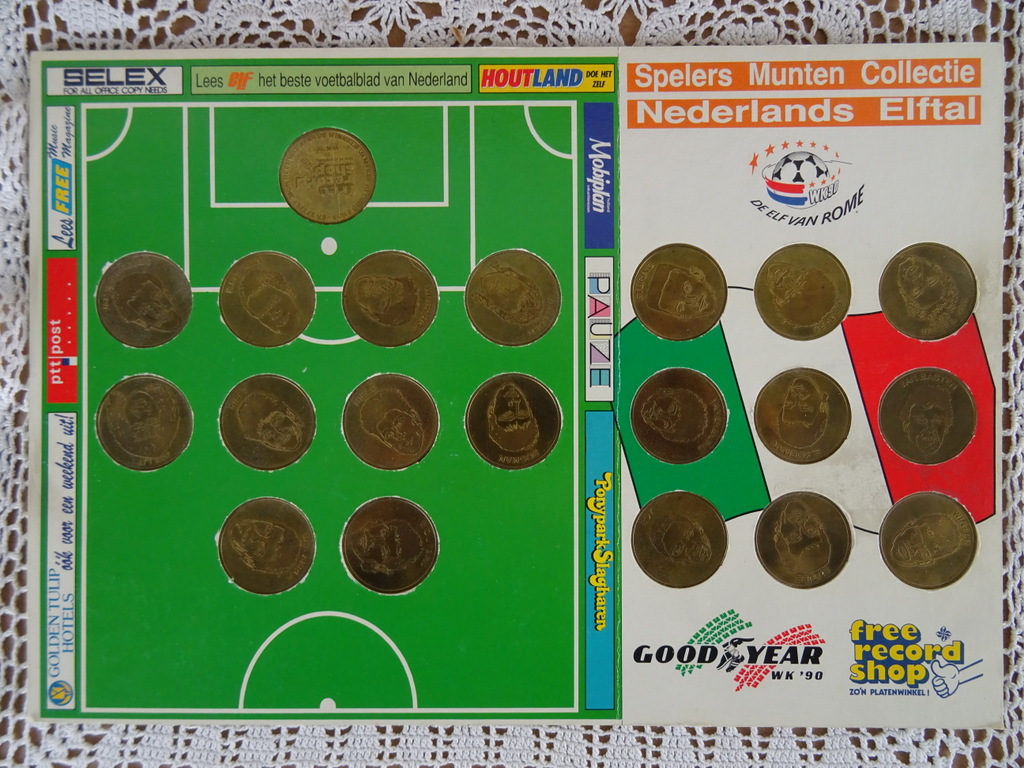 Vintage Nederlands elftal voetbalmunten - Afbeelding 12