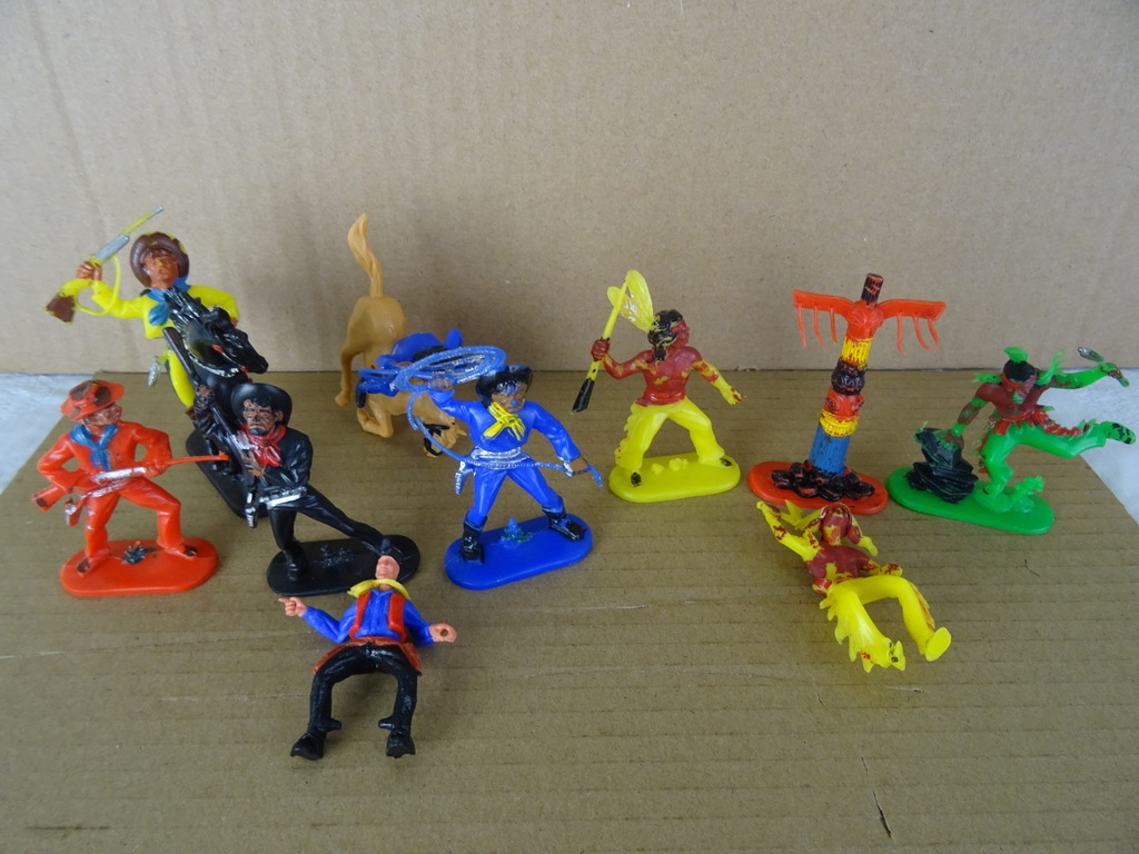 Collectie miniatuur cowboys en indianen - Afbeelding 2