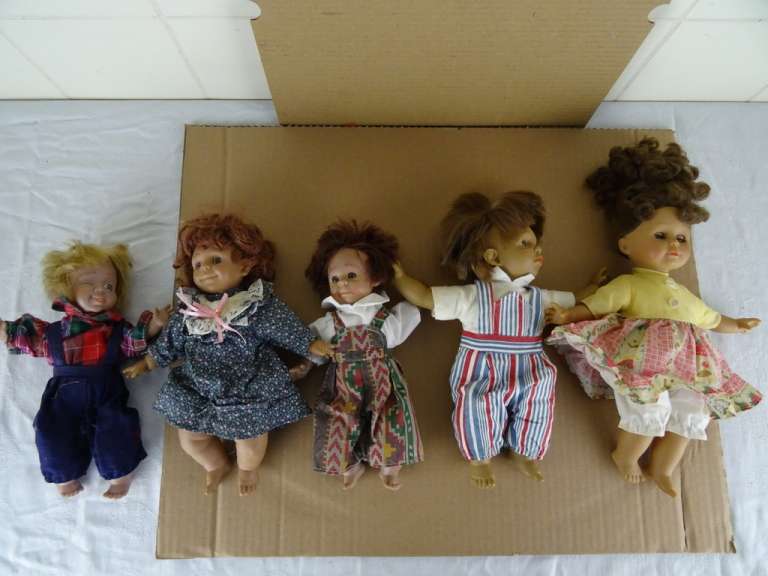 Collectie vintage poppen