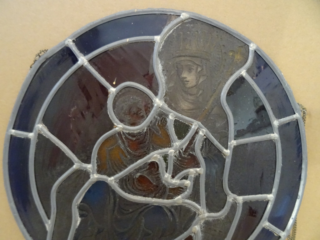 Antiek glas in lood Heilige Maria Sterre der Zee - Afbeelding 4