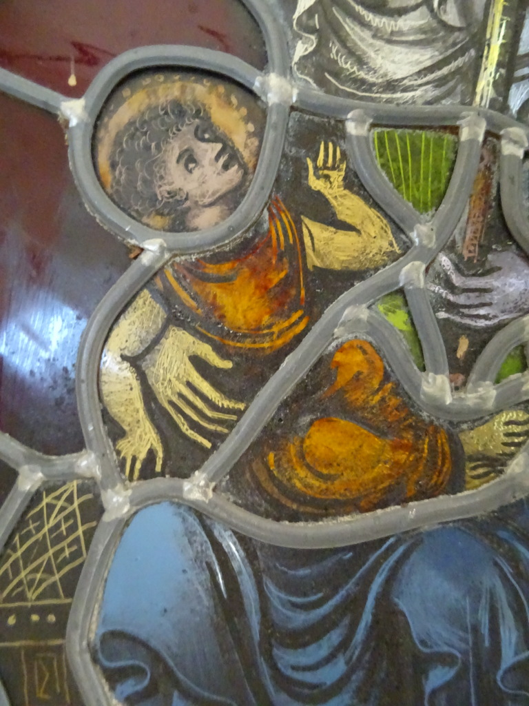 Antiek glas in lood Heilige Maria Sterre der Zee - Afbeelding 12
