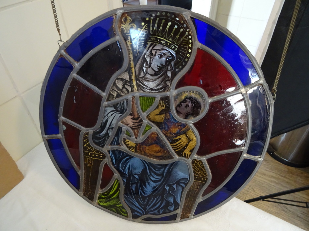Antiek glas in lood Heilige Maria Sterre der Zee - Afbeelding 17
