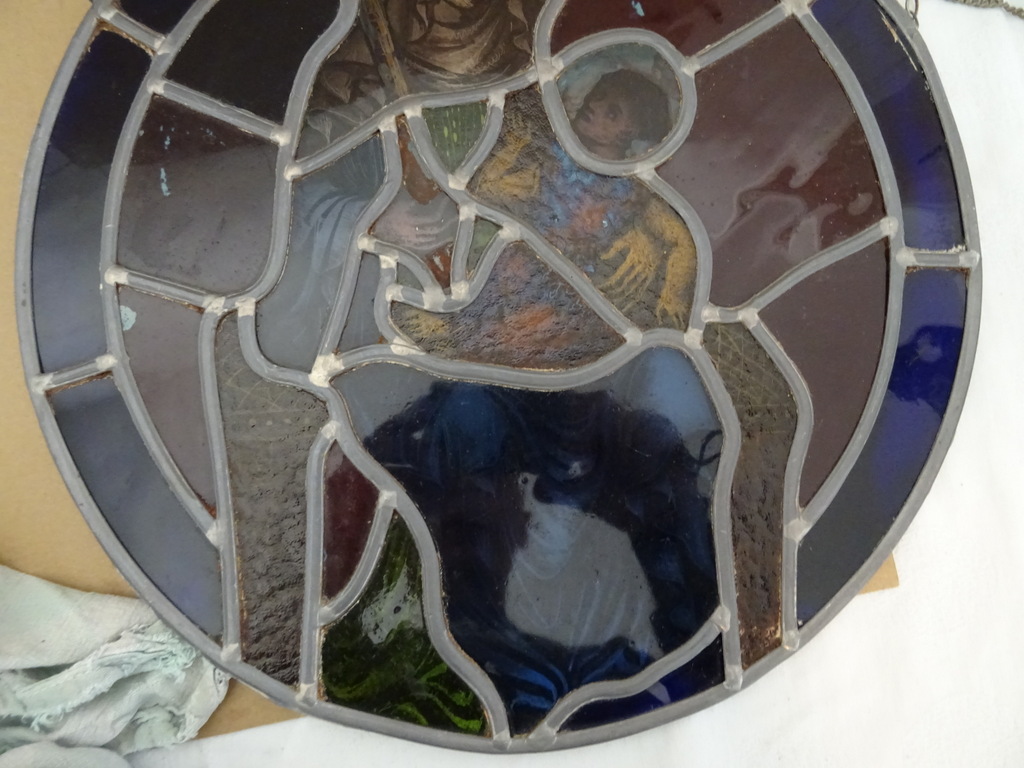 Antiek glas in lood Heilige Maria Sterre der Zee - Afbeelding 20