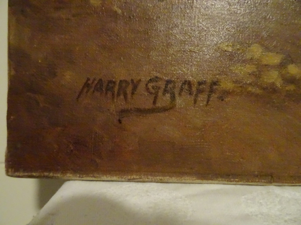 Antiek schilderij Harry Graff - Afbeelding 5