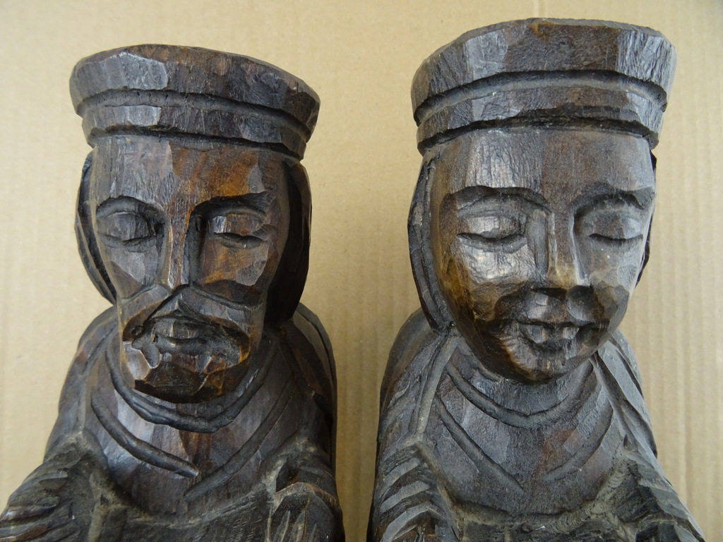 Antieke houten beelden - Afbeelding 2