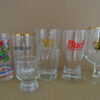 Collectie vintage bierglazen en drankglazen
