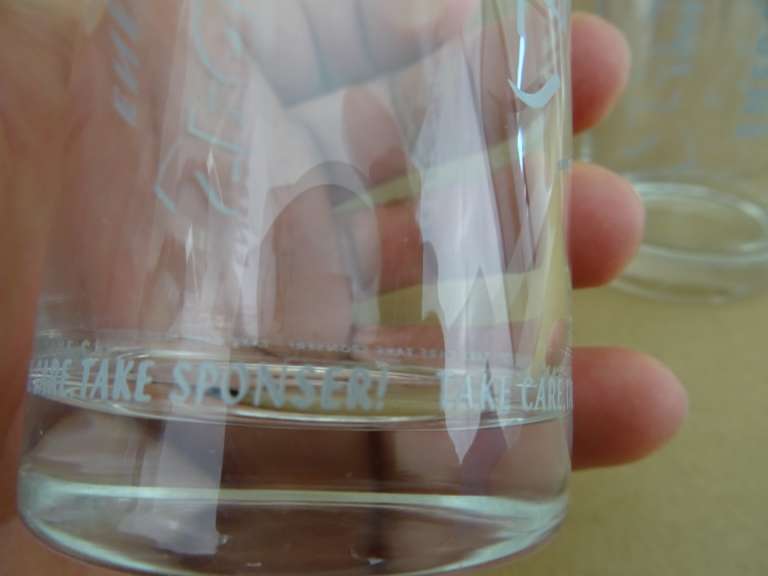 Sponser energy drinks glas