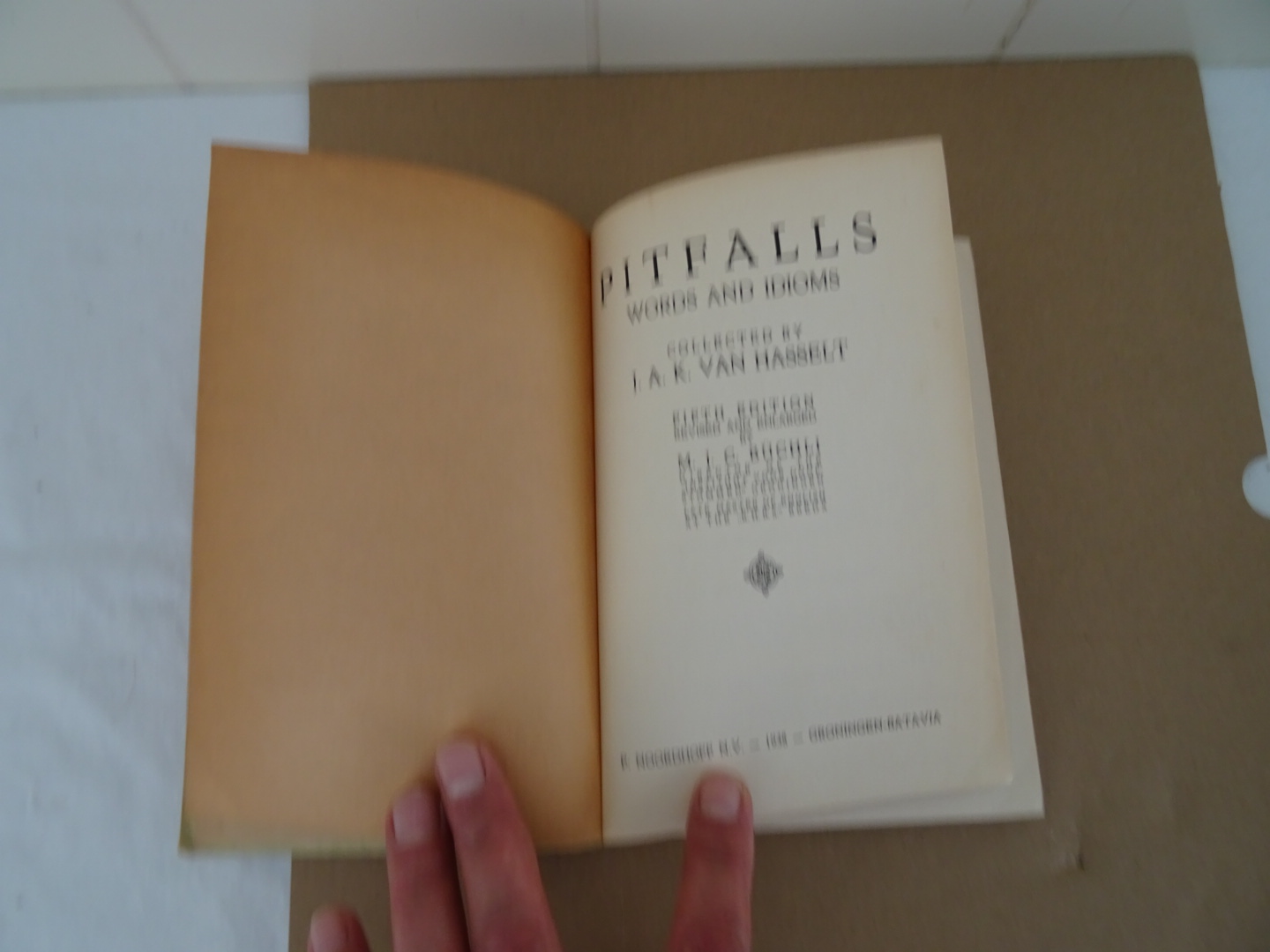 Antiek woordenboek uit 1930 Pitfalls - Afbeelding 5
