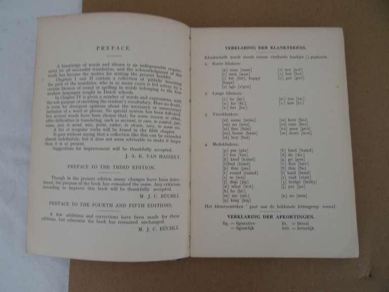 Antiek woordenboek uit 1930 Pitfalls