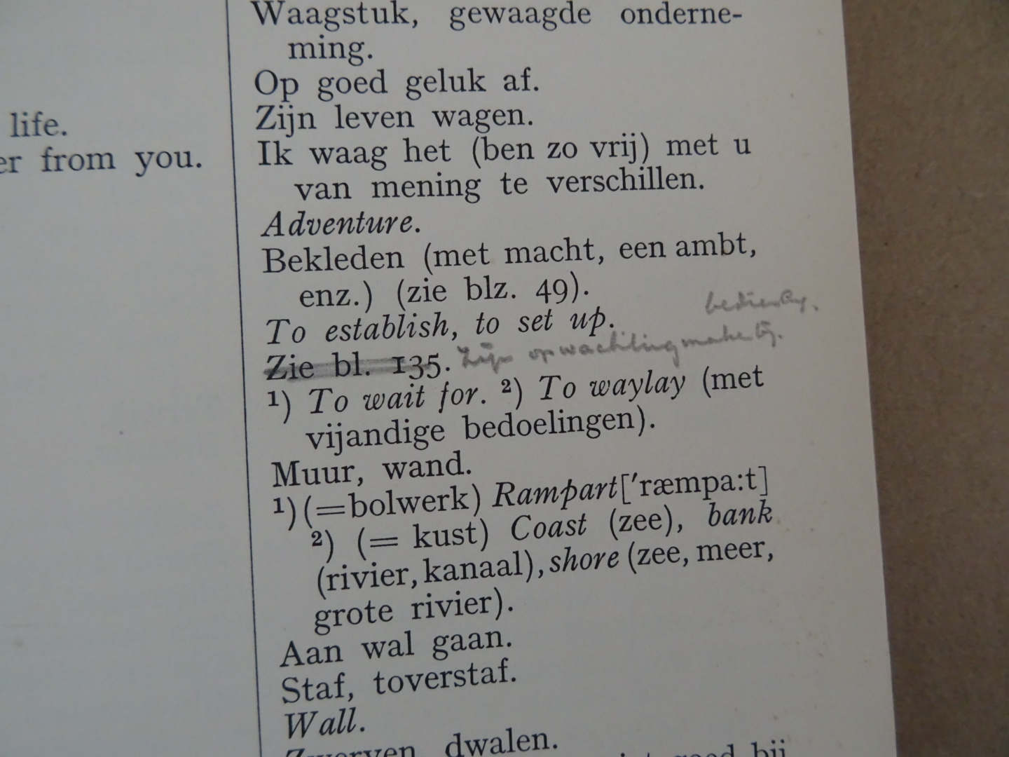 Antiek woordenboek uit 1930 Pitfalls - Afbeelding 14