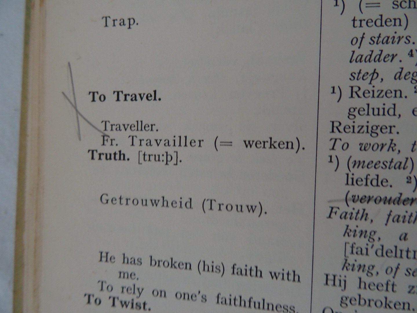 Antiek woordenboek uit 1930 Pitfalls - Afbeelding 13