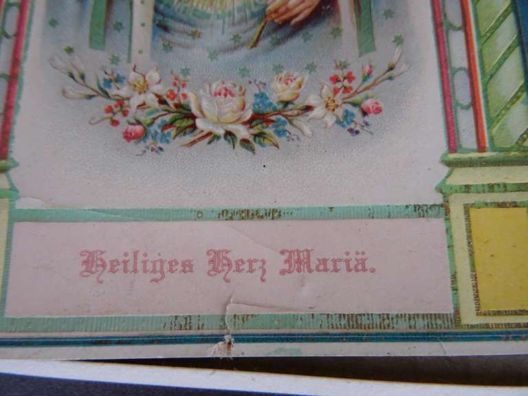 Collectie antieke religieuze kaarten