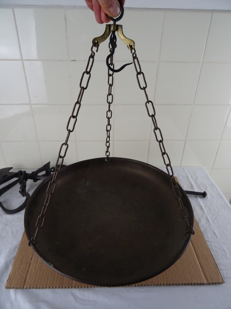 Antieke balans weegschaal 83 cm - Afbeelding 9