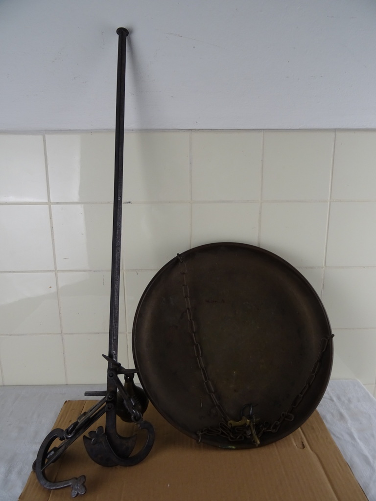 Antieke balans weegschaal 83 cm - Afbeelding 12