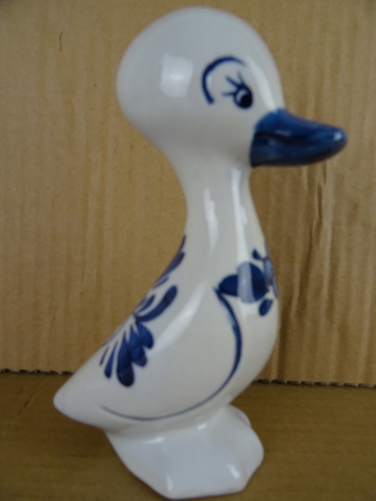 Vintage Delfts blauw beeldje eend - Afbeelding 2