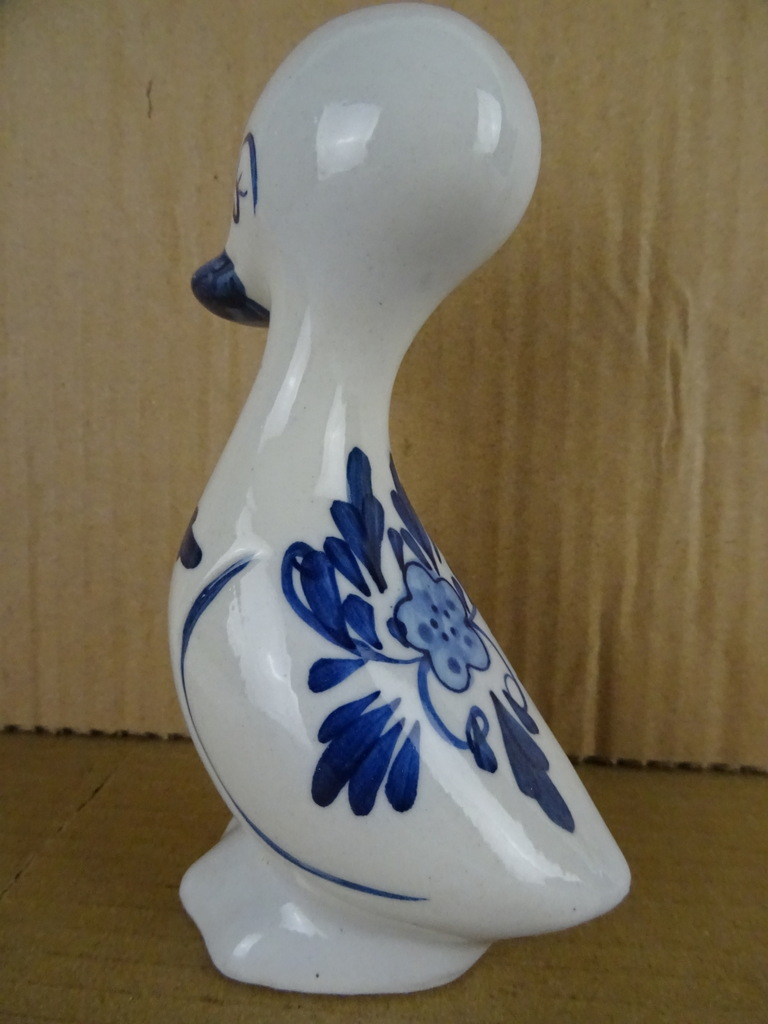 Vintage Delfts blauw beeldje eend - Afbeelding 5