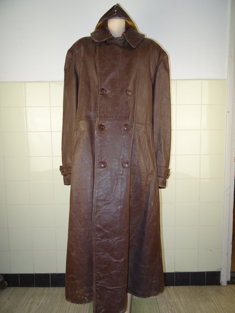 Antieke leren jas B44-L51