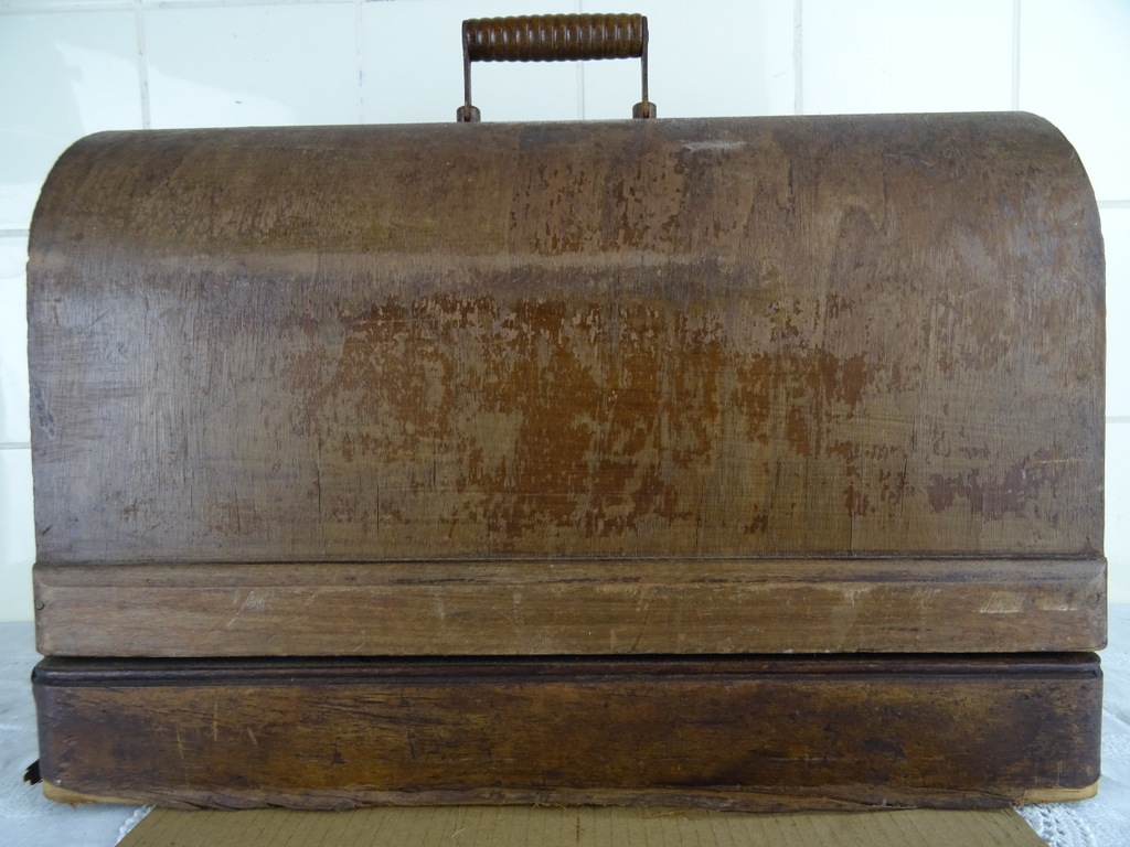 Antieke Singer naaimachine handmatig - Afbeelding 2