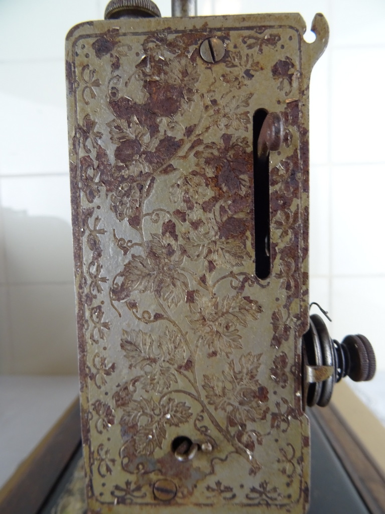 Antieke Singer naaimachine handmatig - Afbeelding 14