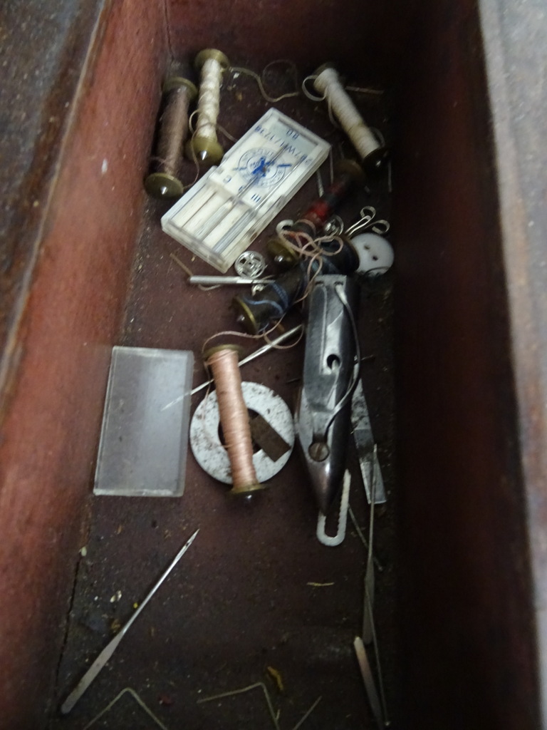 Antieke Singer naaimachine handmatig - Afbeelding 26