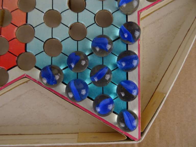 Vintage Chinees knikkerspel Chinese checkers
