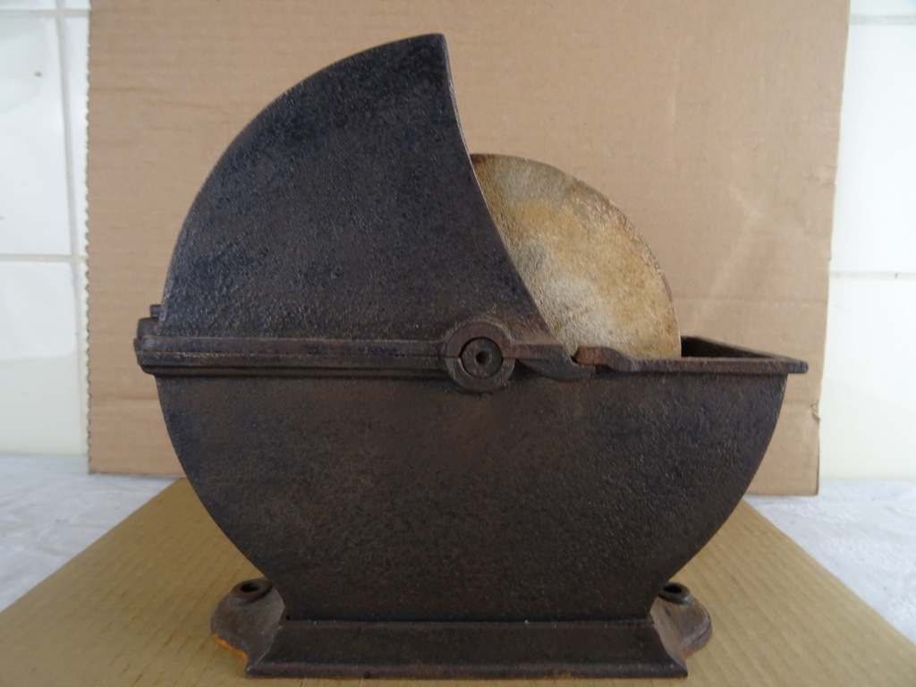 Antieke metalen slijpsteenhouder - Afbeelding 8