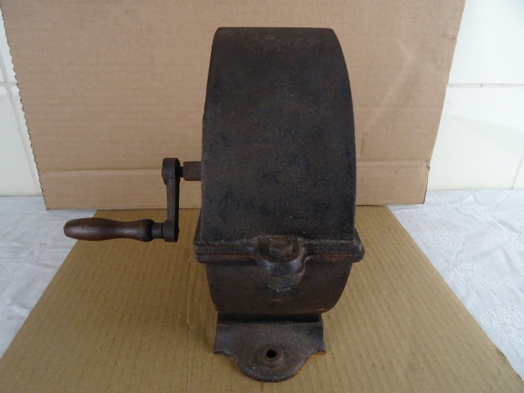 Antieke metalen slijpsteenhouder - Afbeelding 9