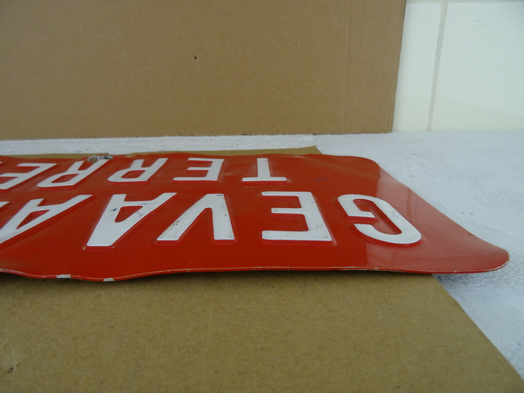 Vintage bord Gevaarlijk terrein - Afbeelding 8