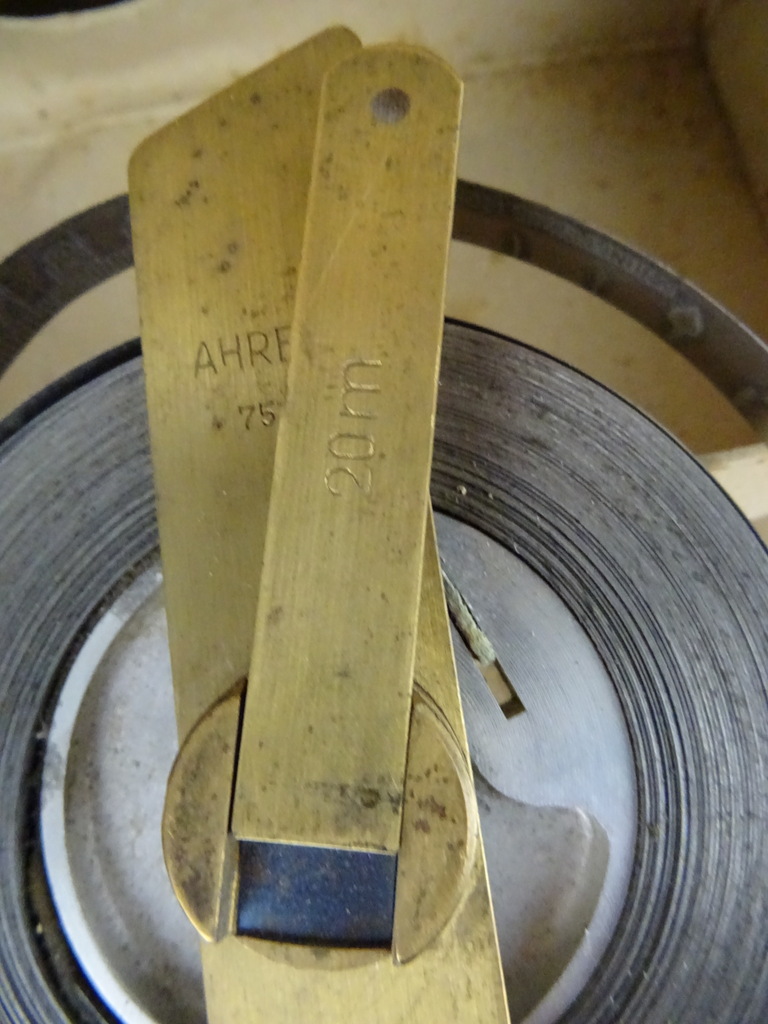 Antiek gereedschap landmeter lint - Afbeelding 3