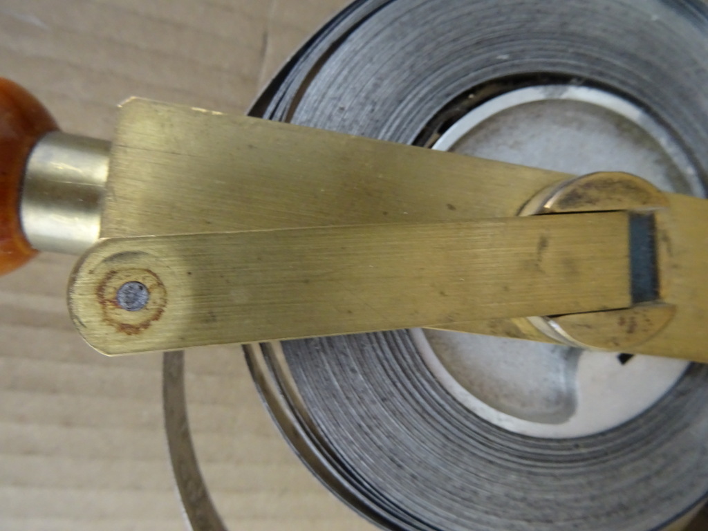 Antiek gereedschap landmeter lint - Afbeelding 4