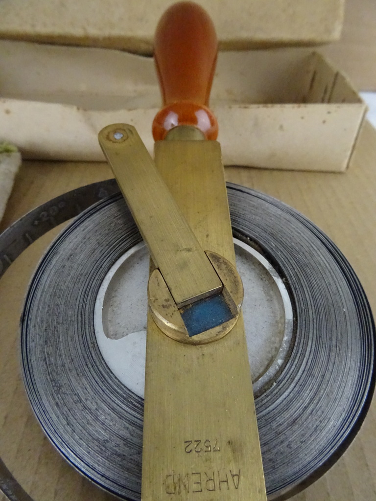 Antiek gereedschap landmeter lint - Afbeelding 9