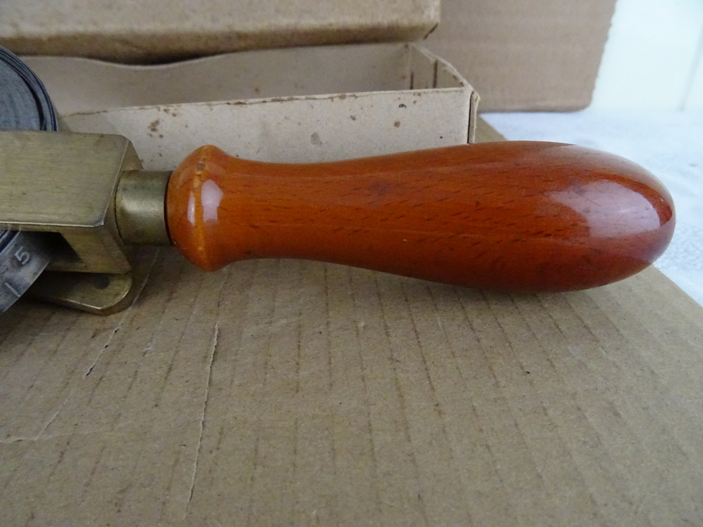 Antiek gereedschap landmeter lint - Afbeelding 11