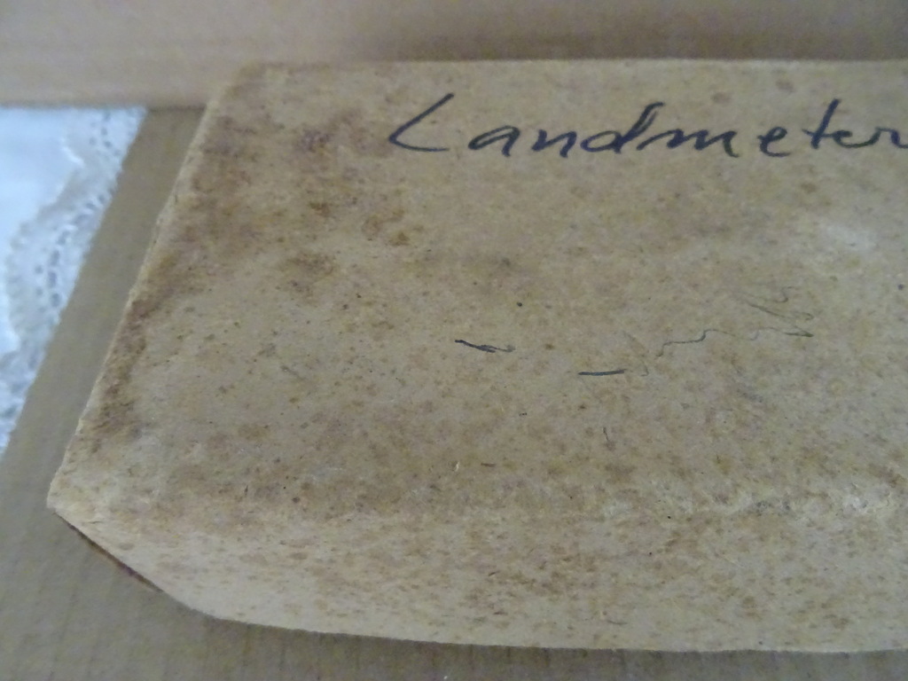 Antiek gereedschap landmeter lint - Afbeelding 16