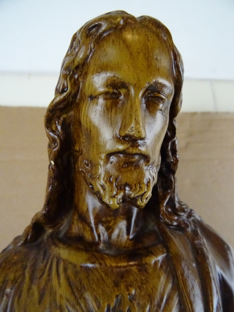 Antiek Jezusbeeld van 53 cm - Afbeelding 3