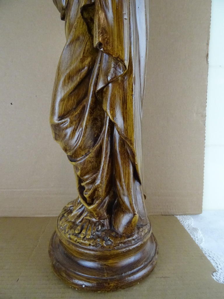Antiek Jezusbeeld van 53 cm - Afbeelding 9