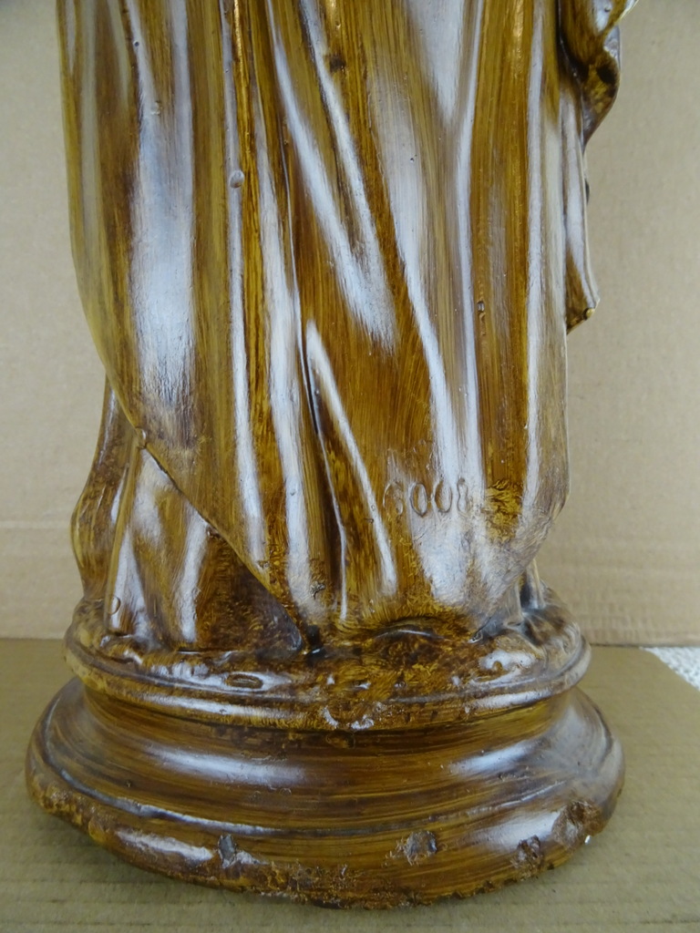 Antiek Jezusbeeld van 53 cm - Afbeelding 15