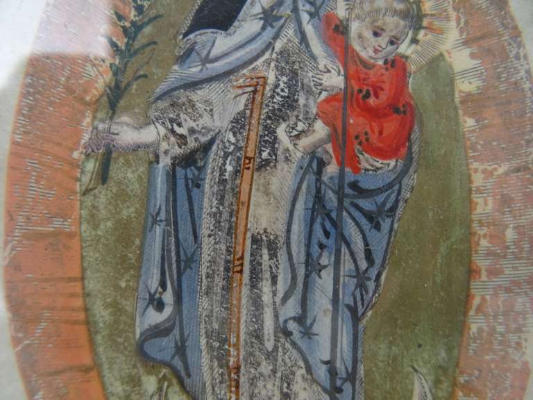 17e-eeuwse Gravure Jacobus de Man Heilige Maria