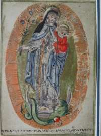 17e-eeuwse Gravure Jacobus de Man Heilige Maria