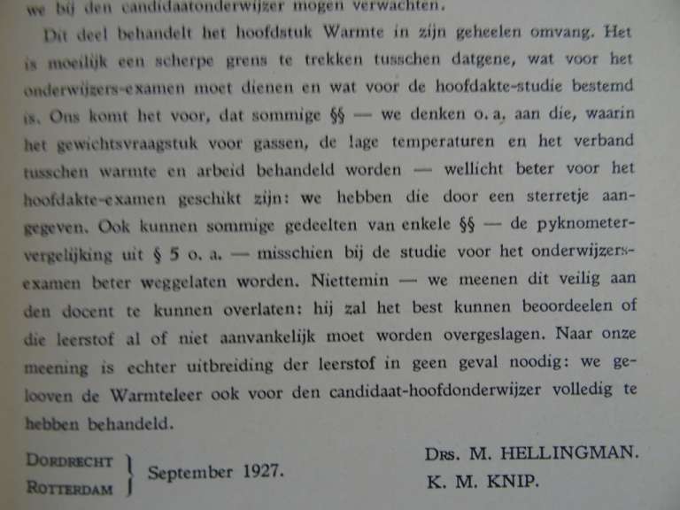 Antiek boek 1927 Nieuw leerboek der Physica