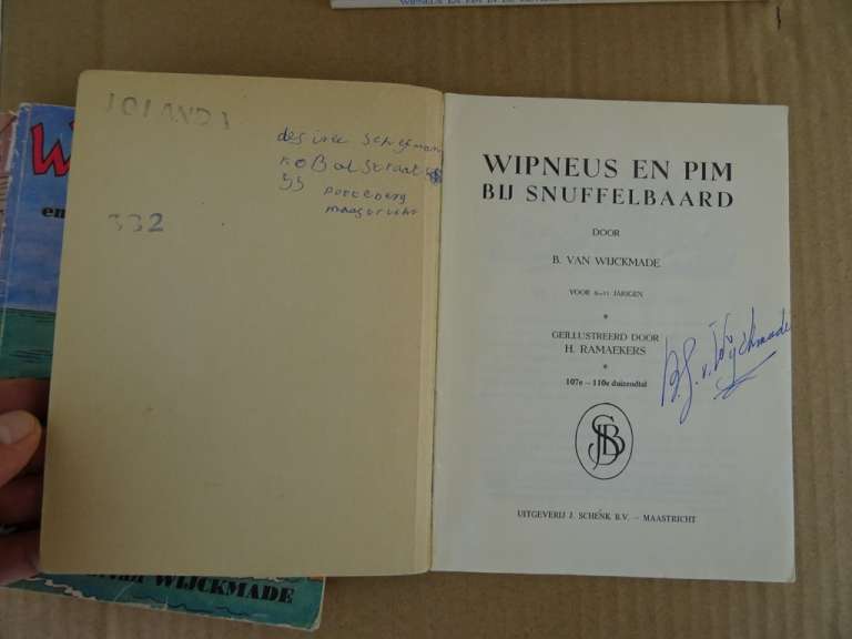 Collectie gesigneerde Wipneus en Pim boeken