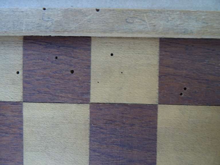 Vintage houten schaakspel