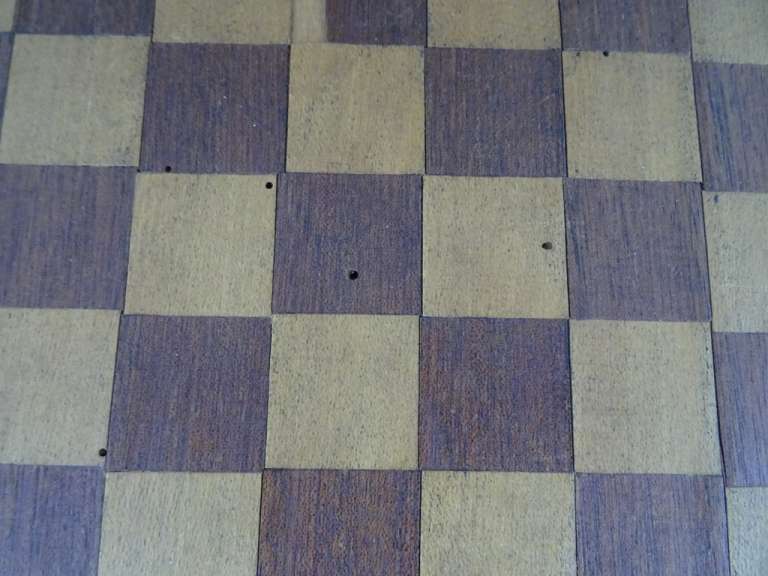 Vintage houten schaakspel