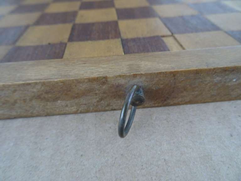 Vintage houten schaakspel