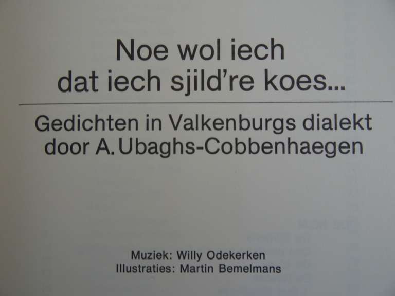 Gedichten in Valkenburgs dialekt