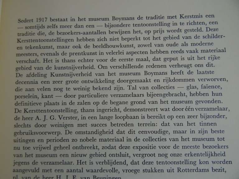 Museum Boymans Rotterdam 1954 Tin